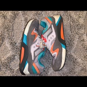 Saucony Shoes Grey/Blue/Orange
